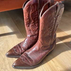Vintage Leather Cowboy Boots | Womens size 10